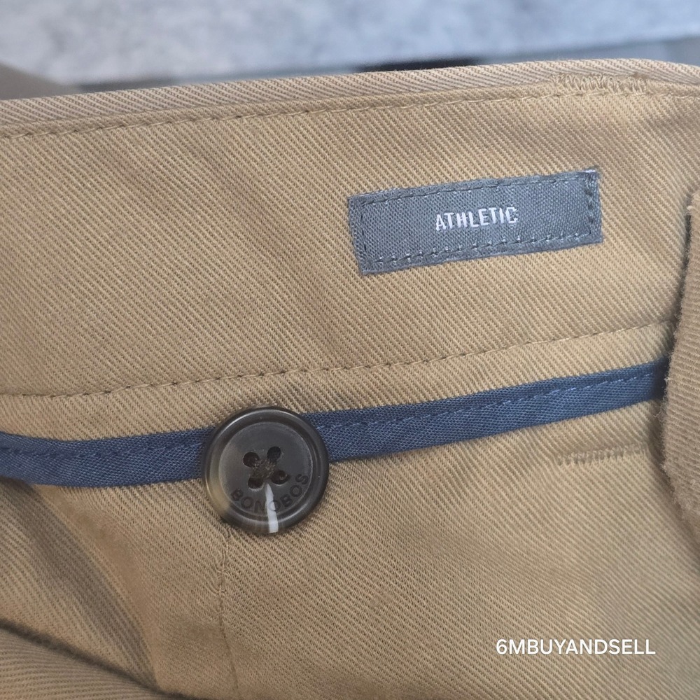 Bonobos Weekday Warrior Athletic Fit Chinos Tan Khaki Pants Mens 36x32 Thursday - Picture 9 of 16